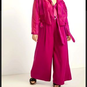 Priscilla Ono x ELOQUII Belted Palazzo Pant